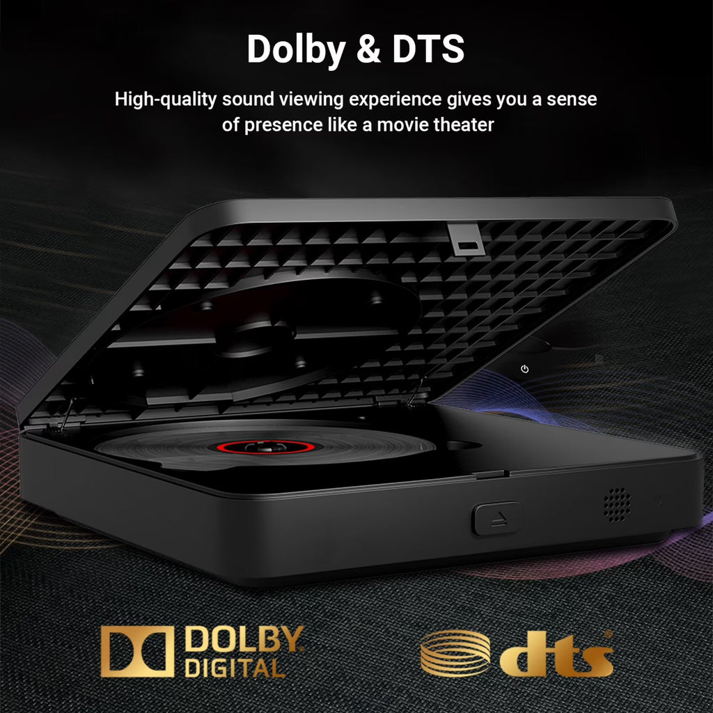 Mini Blu Ray DVD Player with HDMI, Portable Blue ray Player for TV 1080P Blue-Ray Disc Player