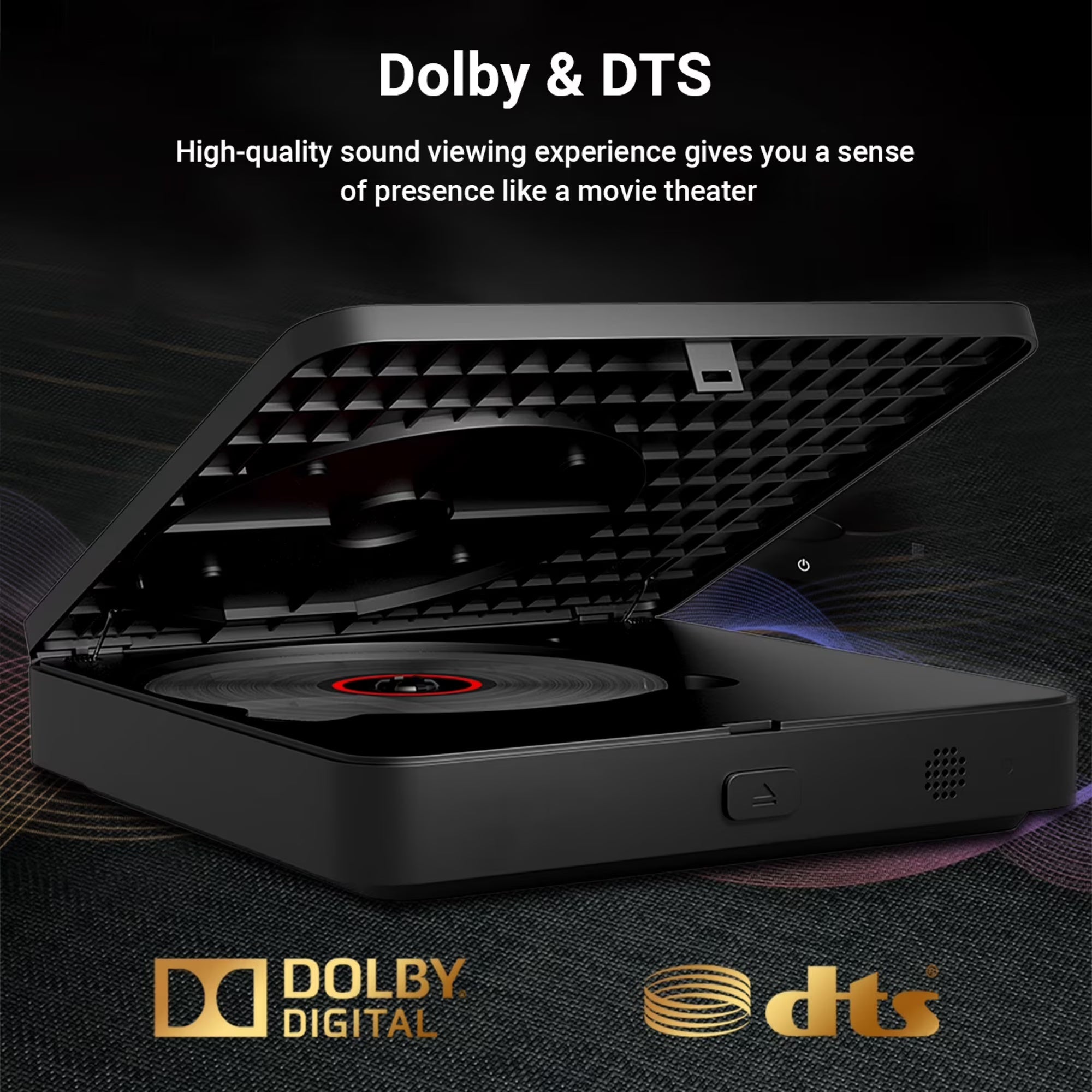 Mini Blu Ray DVD Player with HDMI, Portable Blue ray Player for TV 1080P Blue-Ray Disc Player